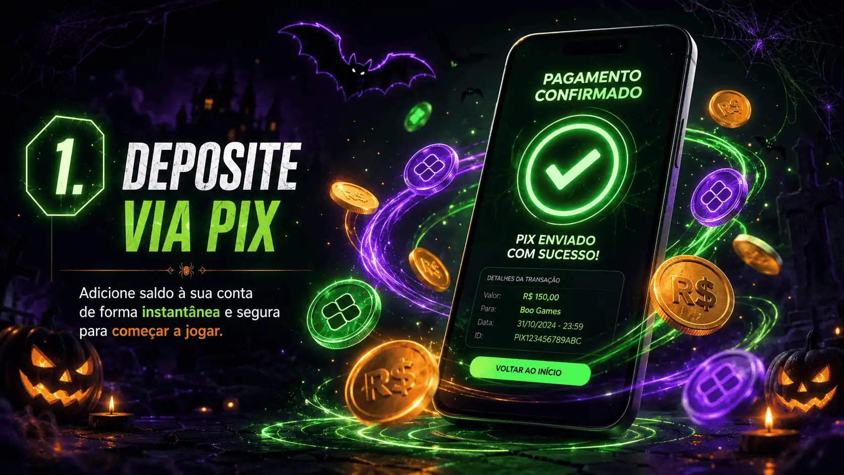 1. Deposite via PIX
